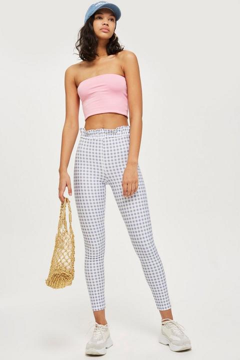 Ruffle Gingham Leggings