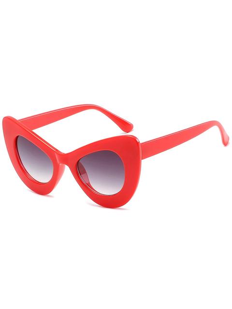 Occhiali Da Sole Da Autista Tutti Cerchiati Alla Moda Corn Yellow Bright Black Frame + Grey Lens Watermelon Pink Bright Red Leopard+dark Brown White Frame+grey Lens Colorful