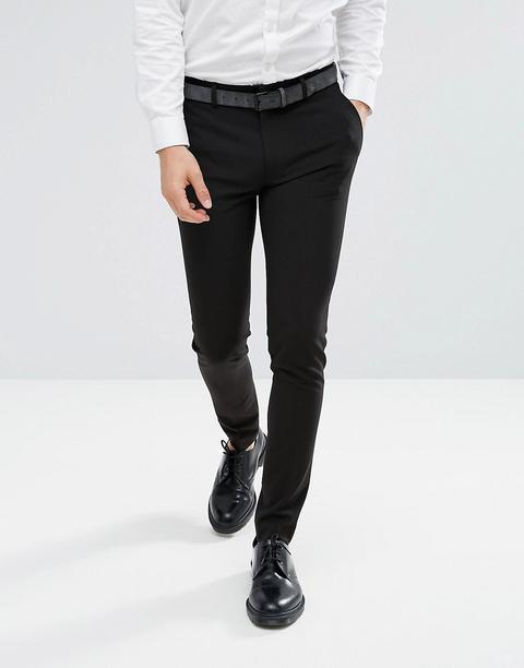 smart skinny black trousers