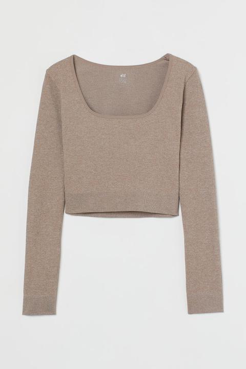 Top Sans Coutures - Gris