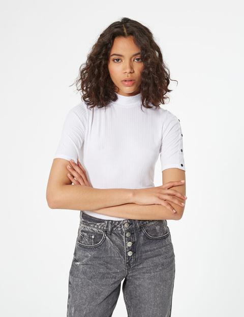 Tee-shirt Détails Boutons