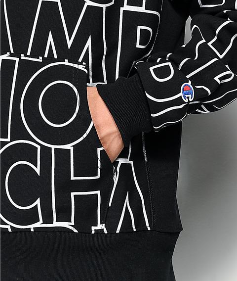 zumiez black champion hoodie