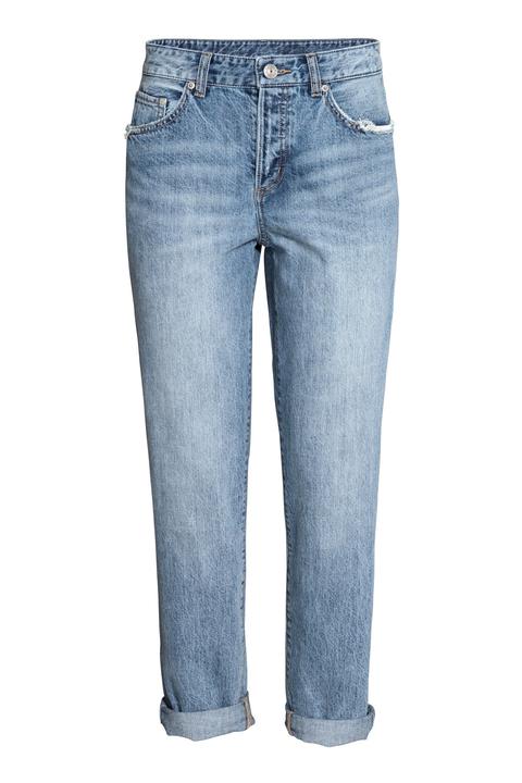 Boyfriend Low Ripped Jeans