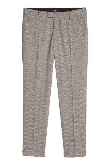 Checked Suit Trousers Slim Fit