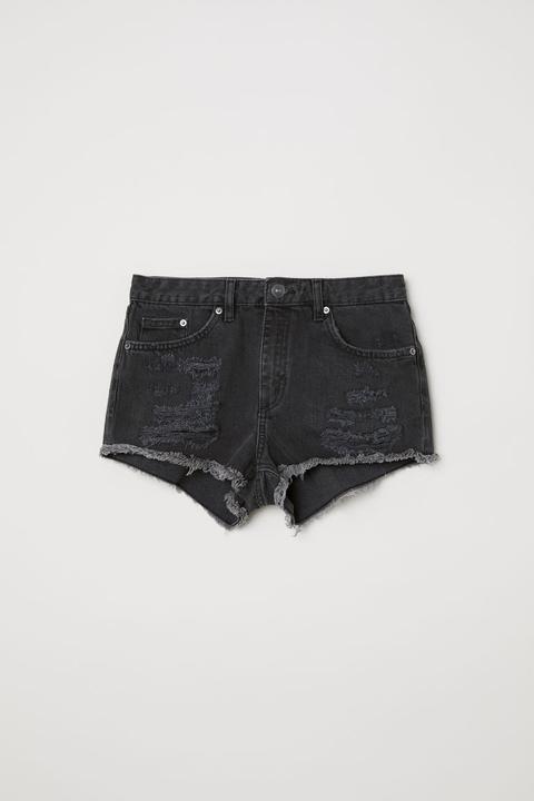 H & M - Shorts In Denim Skinny Regular - Grigio