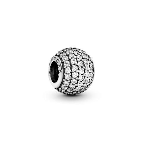 Pandora Clear Pavé Charm - Sterling Silver / Cubic Zirconia