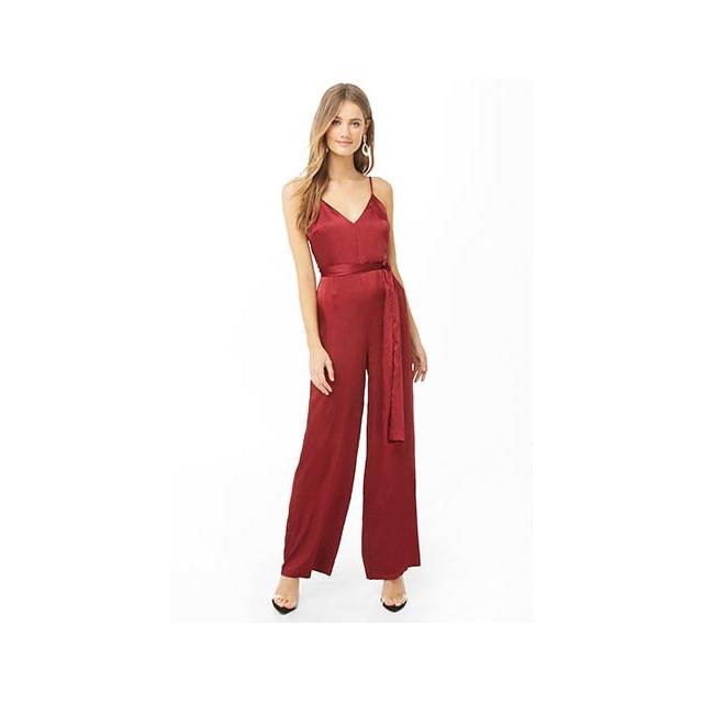 forever 21 satin jumpsuit