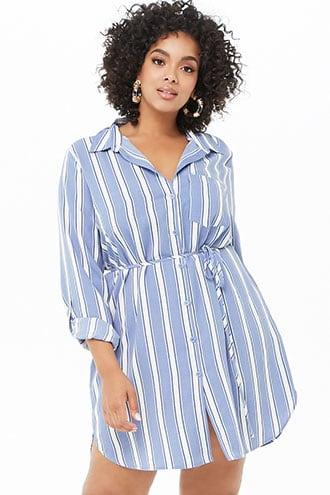 forever 21 button up dress