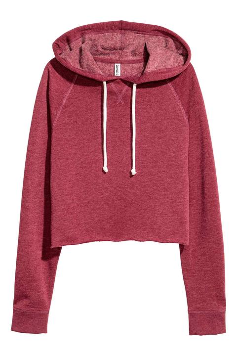 Sudadera Corta Con Capucha