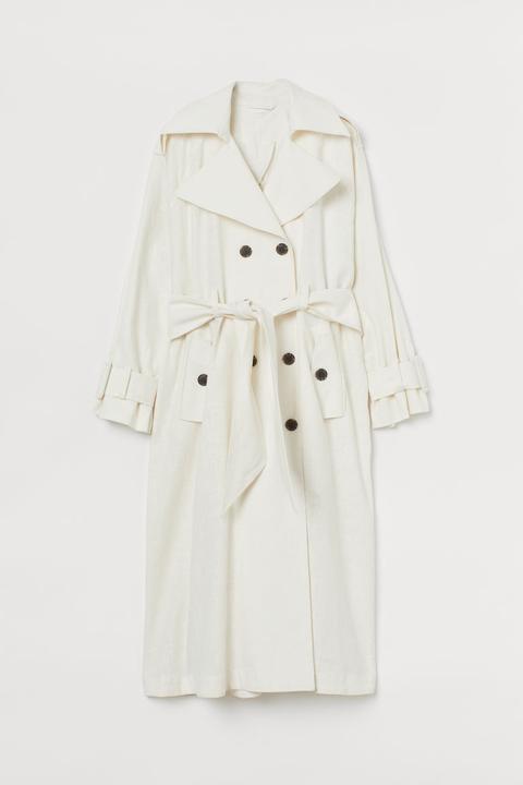 Trench-coat Oversize - Blanc