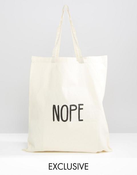 Bolso Tote Nope De Reclaimed Vintage