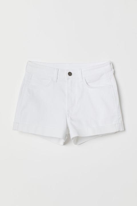 H & M - Shorts In Denim - Bianco