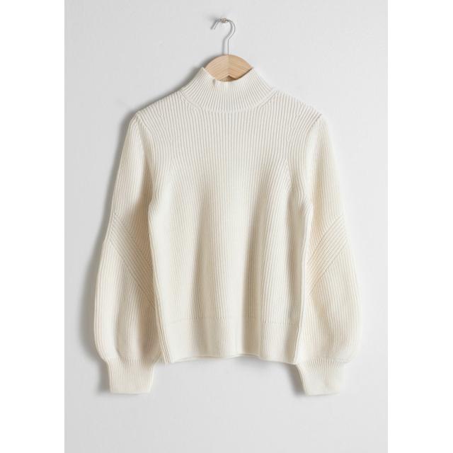 other stories balloon sleeve sweater