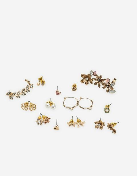 Set 19 Orecchini/cuffs Botanici Giallo