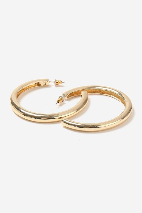 Smooth Thick Hoop Earrings