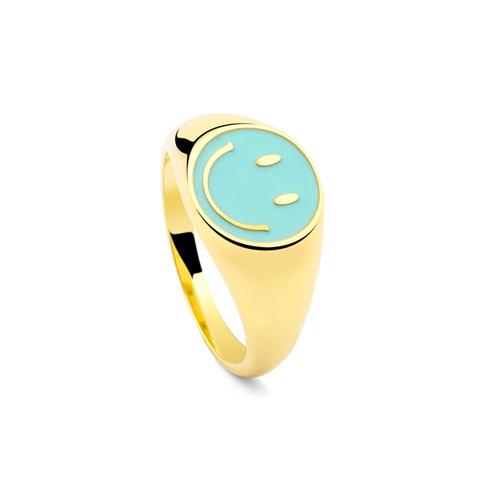 Smiley Ring Green - 10