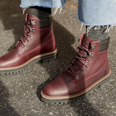 Timberland 6-inch Boot London Square Pour Femme En Bordeaux Bordeaux,  Taille 38 from Timberland on 21 Buttons