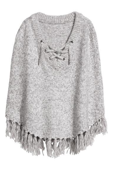 Poncho In Maglia