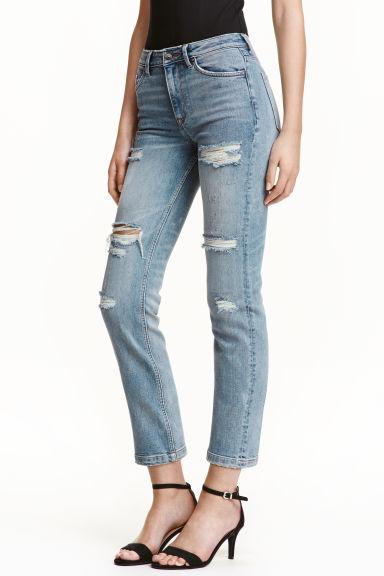 Straight Cropped High Jeans