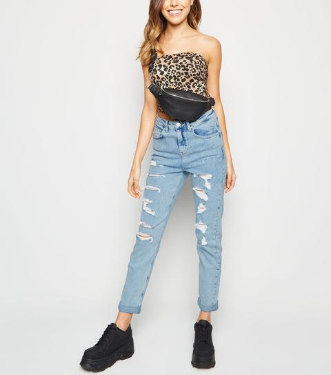 new look tori mom ripped jeans