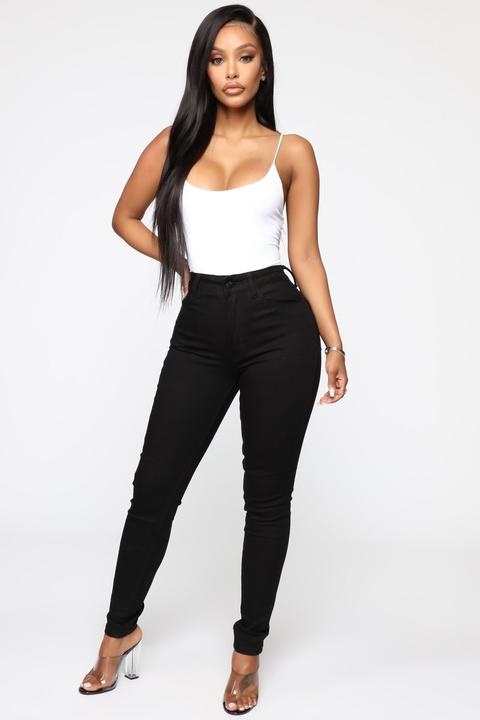 High Waisted Skinnies - Black