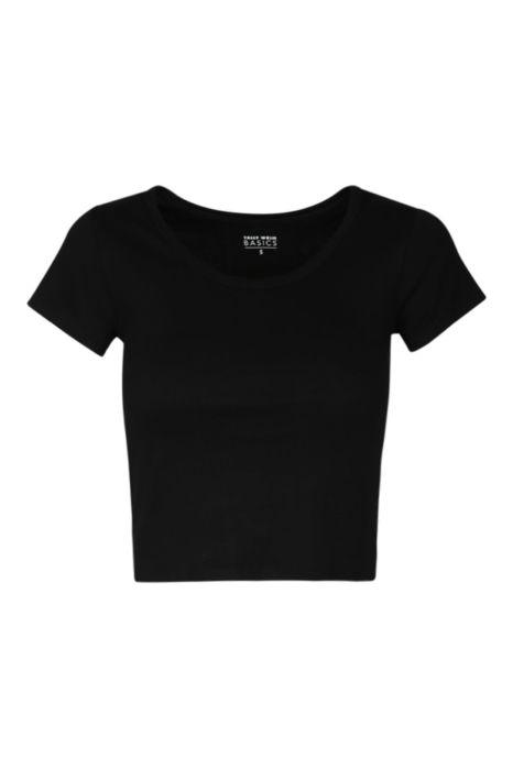 T-shirt Nera Corta Basica