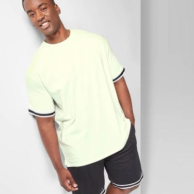 Men's Big & Tall Casual Fit Short Sleeve Taped T-shirt - Original Use Moonlight Jade