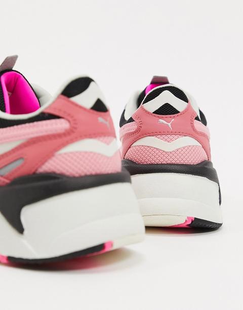 puma puzzle trainers pink