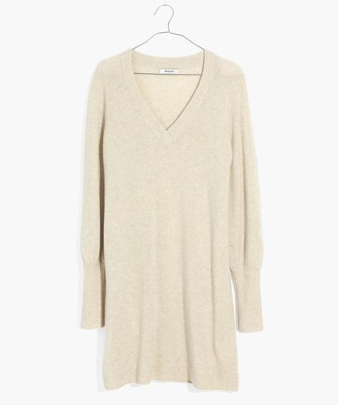 bubble sleeve sweater dress