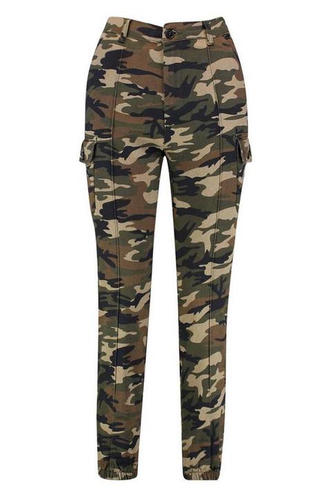 womens elasticated cargo trousers