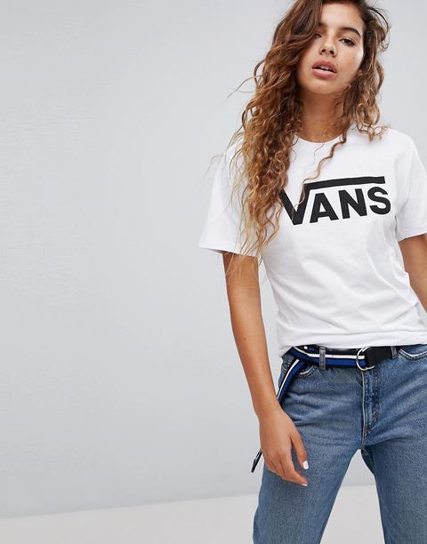 Vans - T-shirt Oversize Bianca Con Logo Vans - Bianco