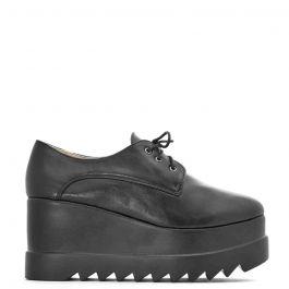 Mary - Scarpa Flatform Suola Alta Total Black