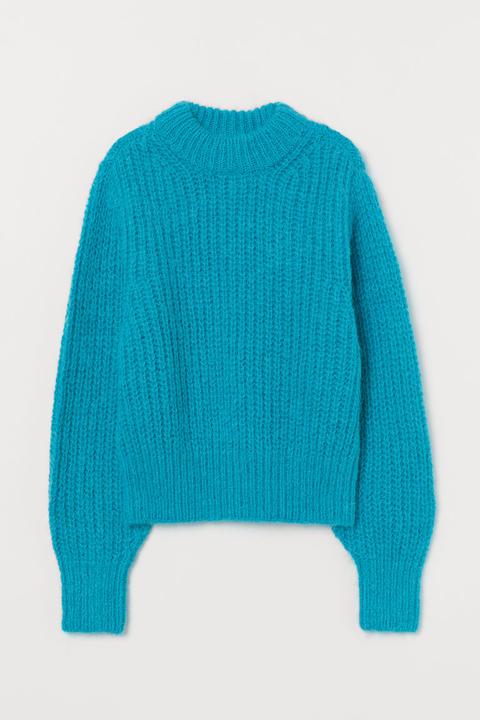 Alpaca-blend Jumper - Turquoise