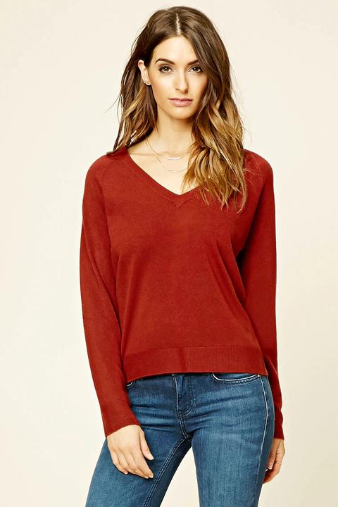 V-neck Sweater Top