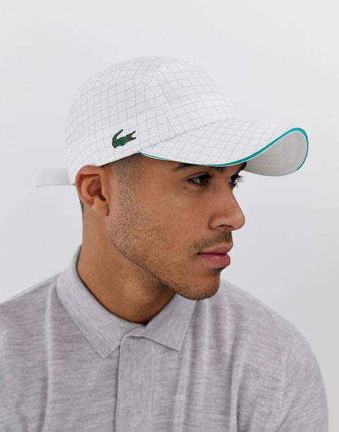 Gorra Blanca Con Logo De Lacoste