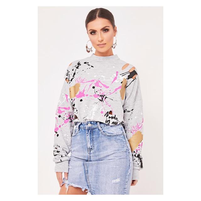 splatter paint jumper