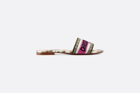 Mule Dway En Coton Brodé
