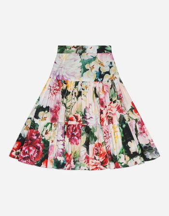 Long Skirt In Printed Cotton
