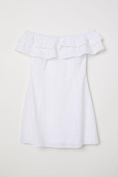 H & M - Abito A Spalle Scoperte - Bianco