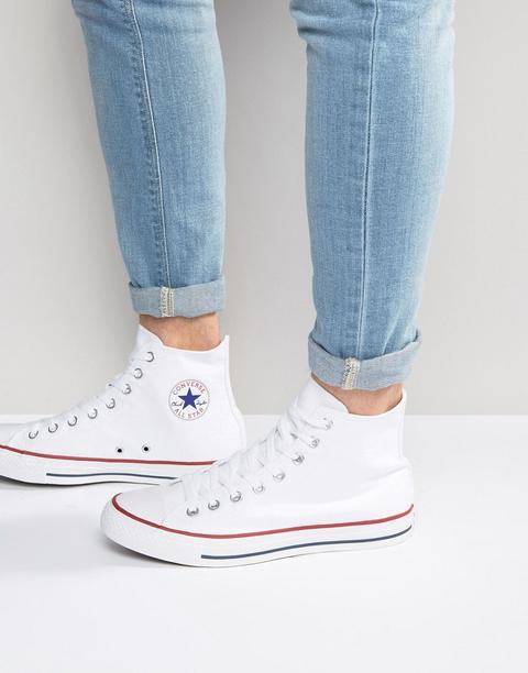 Zapatillas Hi-top Blancas All Star M7650c De Converse-blanco