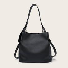 Bolsa De Hombro Minimalista Con Bolsa Interior