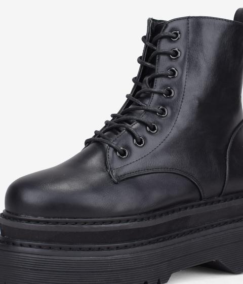 botas negras plataforma