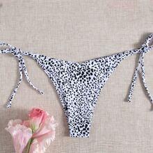 Bragas Bikini Con Cordón Lateral De Lunares