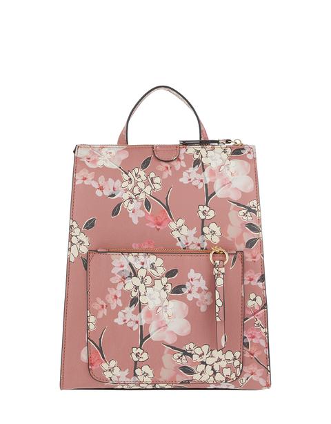 Mila floral printed on sale backpack