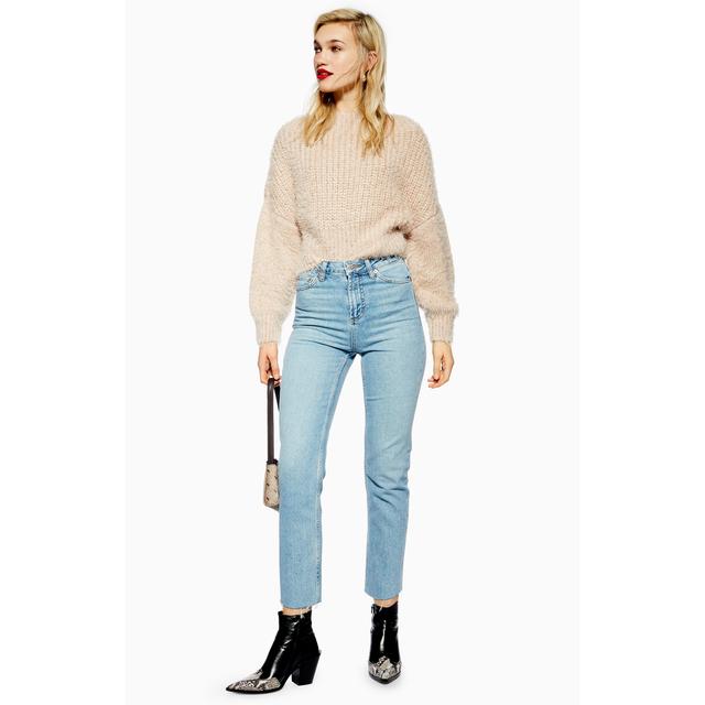 Womens Authentic Raw Hem Straight Leg 
