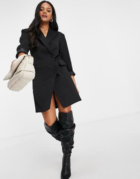 Naanaa Blazer Dress In Black