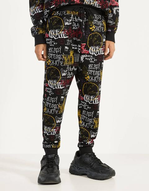 Pantalón Jogger Con Estampado