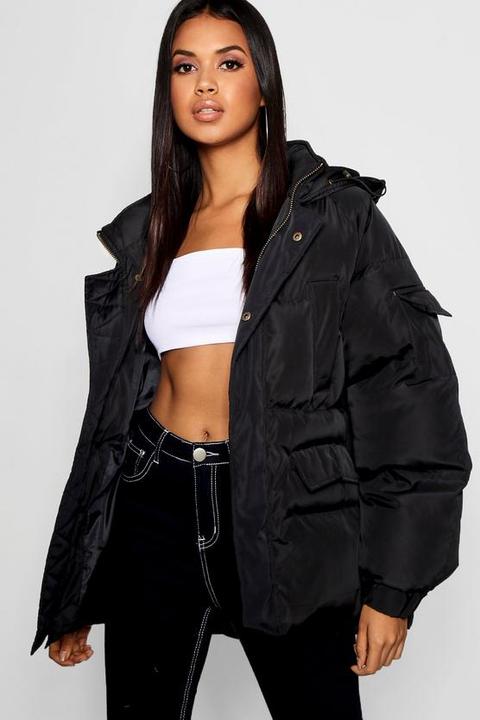 Oversized Hooded Puffer Jacket