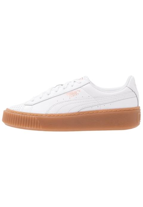 Puma Basket Platform Perf L Sneakers Basse White/rose Gold