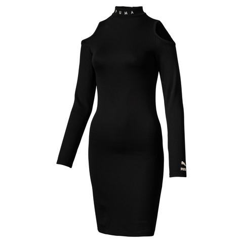 Vestido Con Cuello Barco De Mujer